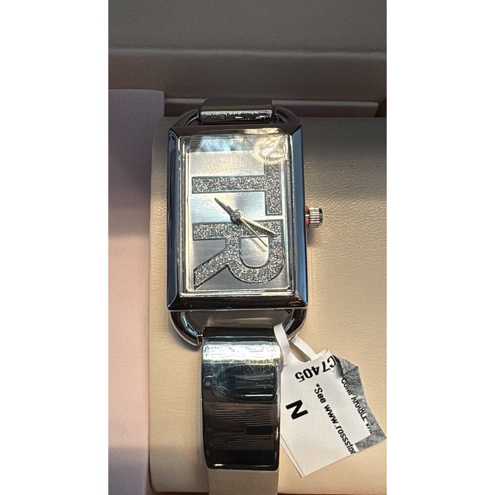 True Religion Rectangular Silver Bangle Watch - Picture 2 of 6